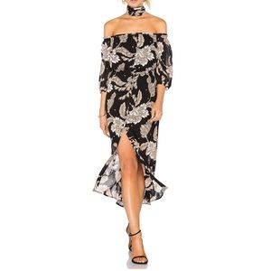 REVOLVE | black paisley dress